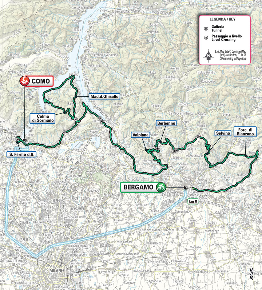 Planimetria/Map Il Lombardia 2024