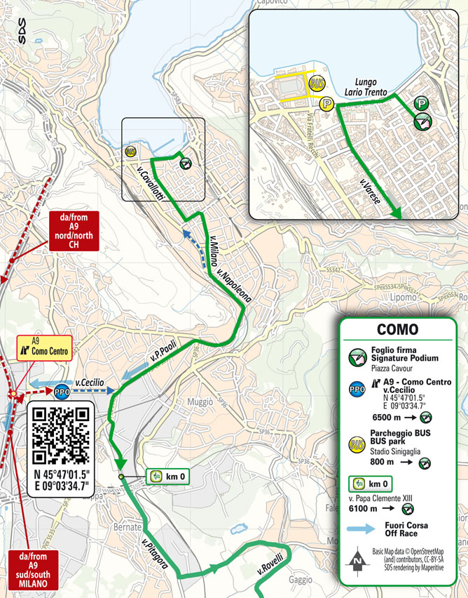 Partenza/Start Il Lombardia 2025